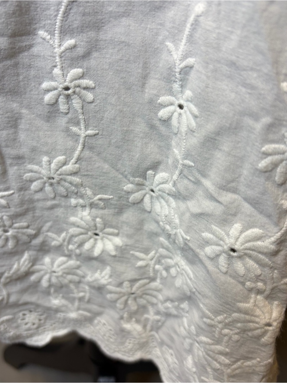Artisan Ny White Lace-Trim Sleepwear Top - Picture 6 of 9